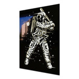 Player Astronaut Tempered Glass Wall Art