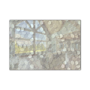 Relief Tempered Glass Wall Art