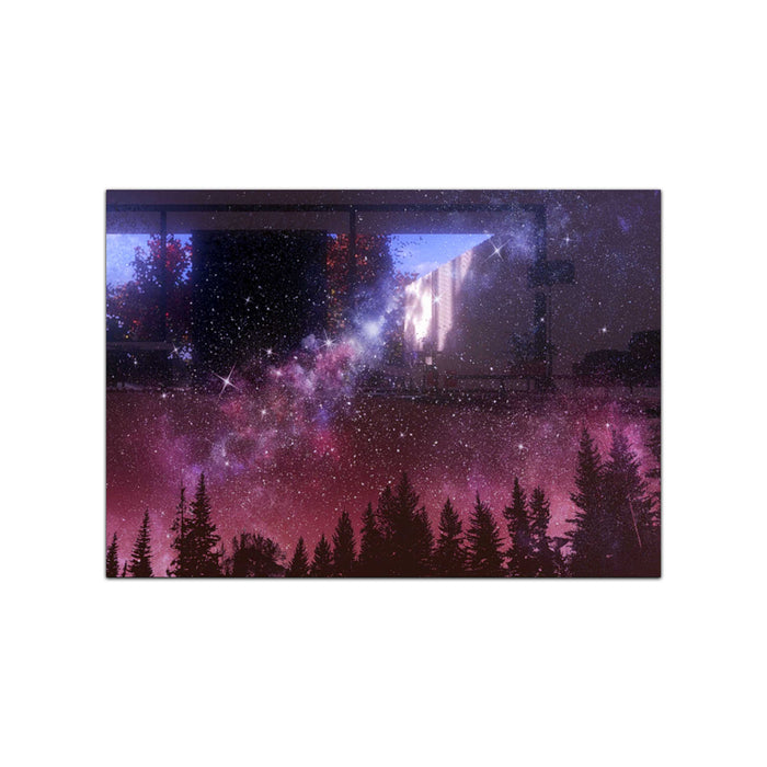 Sky And Stars Tempered Glass Wall Art