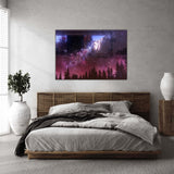 Sky And Stars Tempered Glass Wall Art