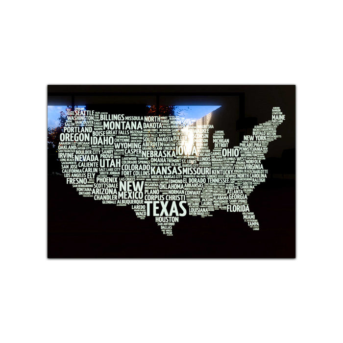 States Tempered Glass Wall Art