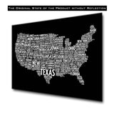 States Tempered Glass Wall Art