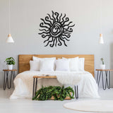 Sun Black Metal Decor