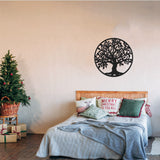 Tree Off Black Metal Decor