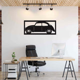 Turtle Car Black Metal Decor