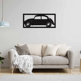 Turtle Car Black Metal Decor