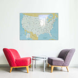 USA Tempered Glass Wall Art