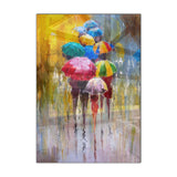 Umbrellas Tempered Glass Wall Art