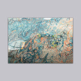 Water Waves Tempered Glass Wall Art