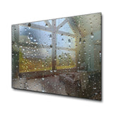 Waterdrops Tempered Glass Wall Art