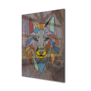 Wolf Tempered Glass Wall Art