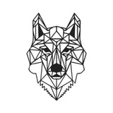 Wolf Black Metal Decor