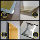 Yellow Detail Tempered Glass Wall Art